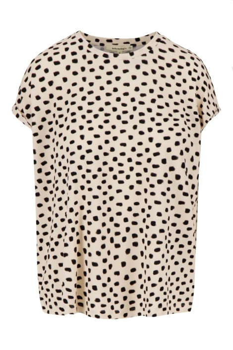 Zusss beige dames t-shirt | Vooraanzicht