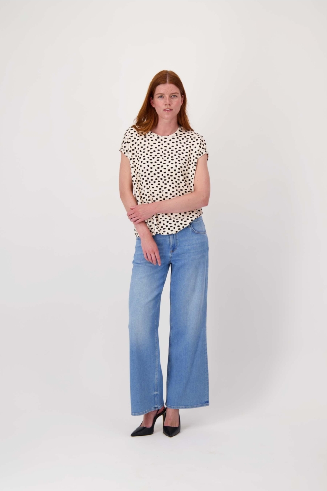 Zusss beige dames t-shirt | Model