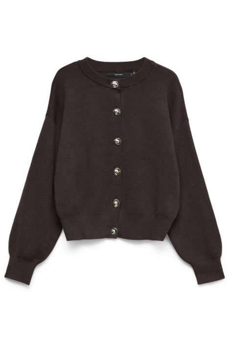 Vero Moda bruine dames vest | Model vooraanzicht
