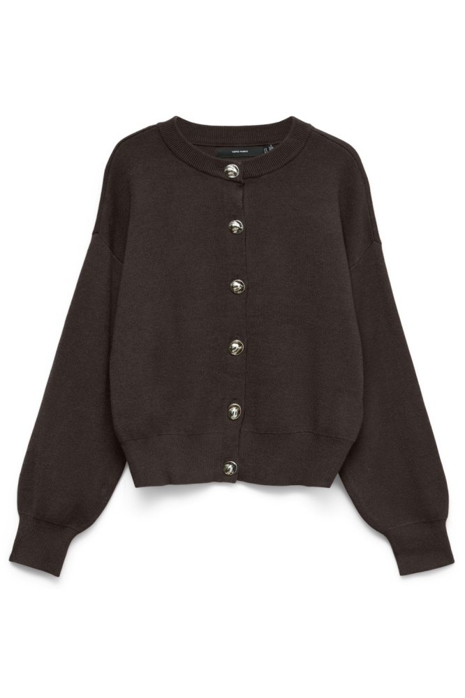 Vero Moda bruine dames vest | Model vooraanzicht