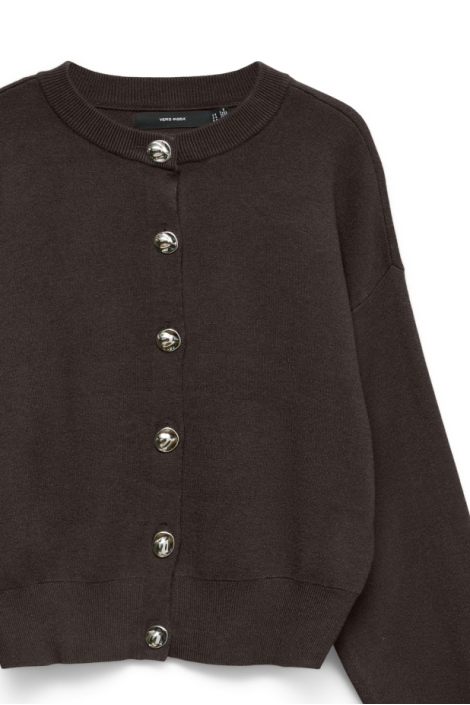 Vero Moda bruine dames vest | Close up