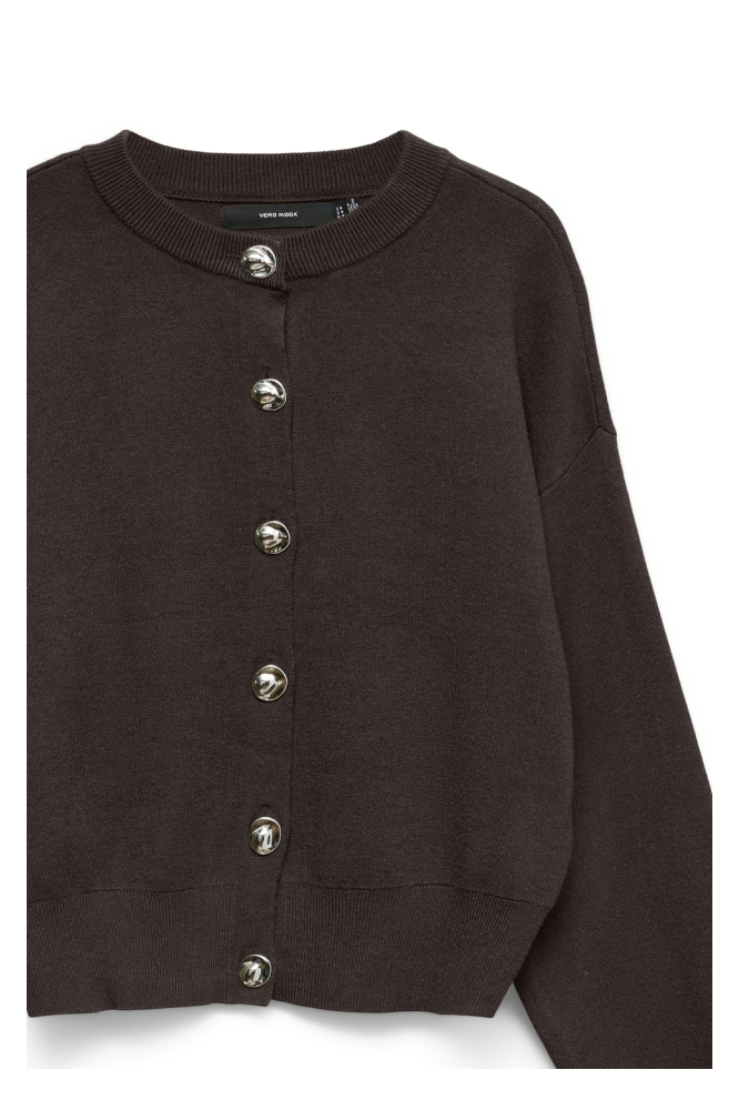 Vero Moda bruine dames vest | Close up