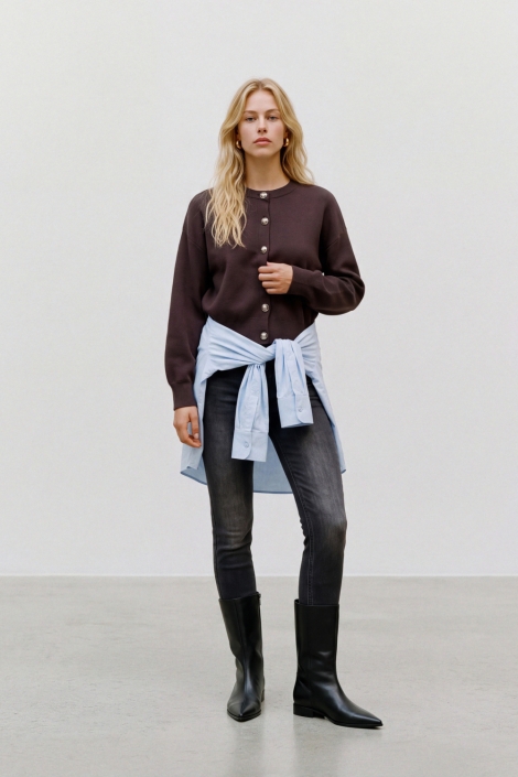 Vero Moda bruine dames vest | Model