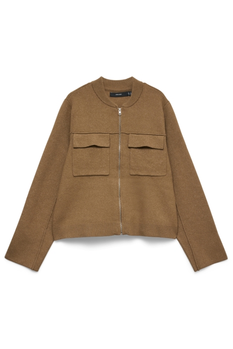 Vero Moda bruine dames vest | Vooraanzicht