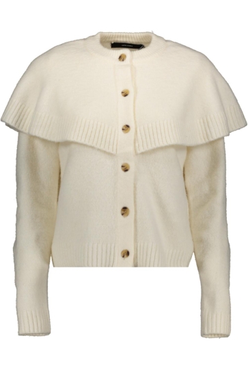 Vero Moda vmlilli ls o-neck cape cardigan boo Ecru