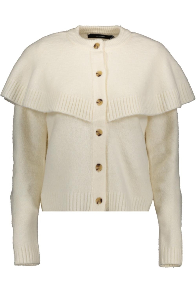 Vero Moda ecru dames vest | Vooraanzicht