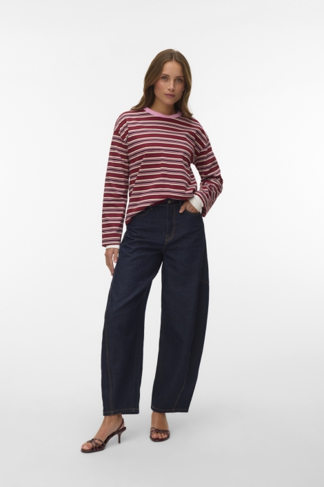 Vero Moda roze dames t-shirt | Model