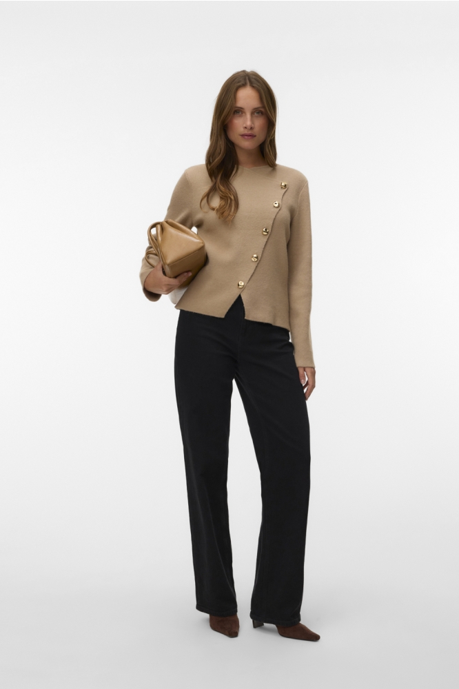 Vero Moda beige dames vest | Model