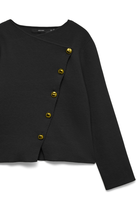 Vero Moda zwarte dames vest | Close up