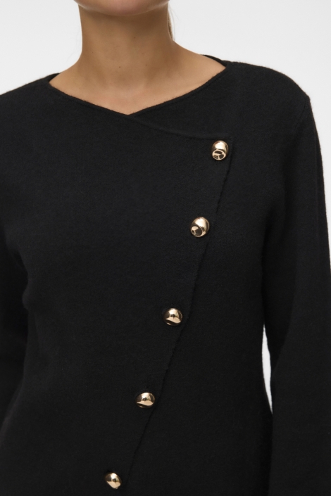 Vero Moda zwarte dames vest | Close up