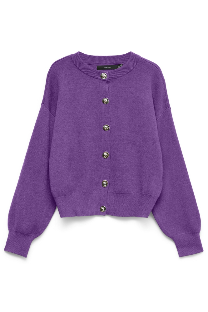 Vero Moda paarse dames vest | Model vooraanzicht