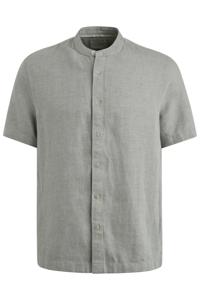 Cast Iron grijze heren overhemd | Vooraanzicht