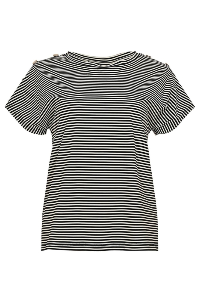 Maicazz zwarte dames t-shirt | Vooraanzicht