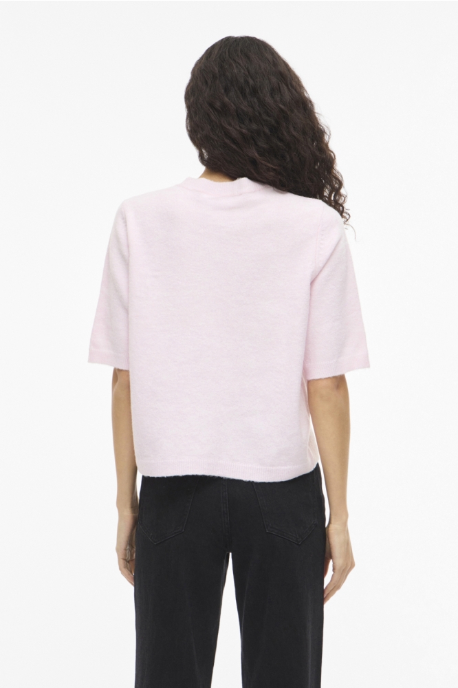 Vila roze dames vest | Model vooraanzicht