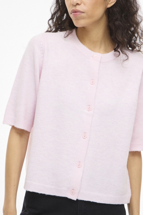 Vila roze dames vest | Close up