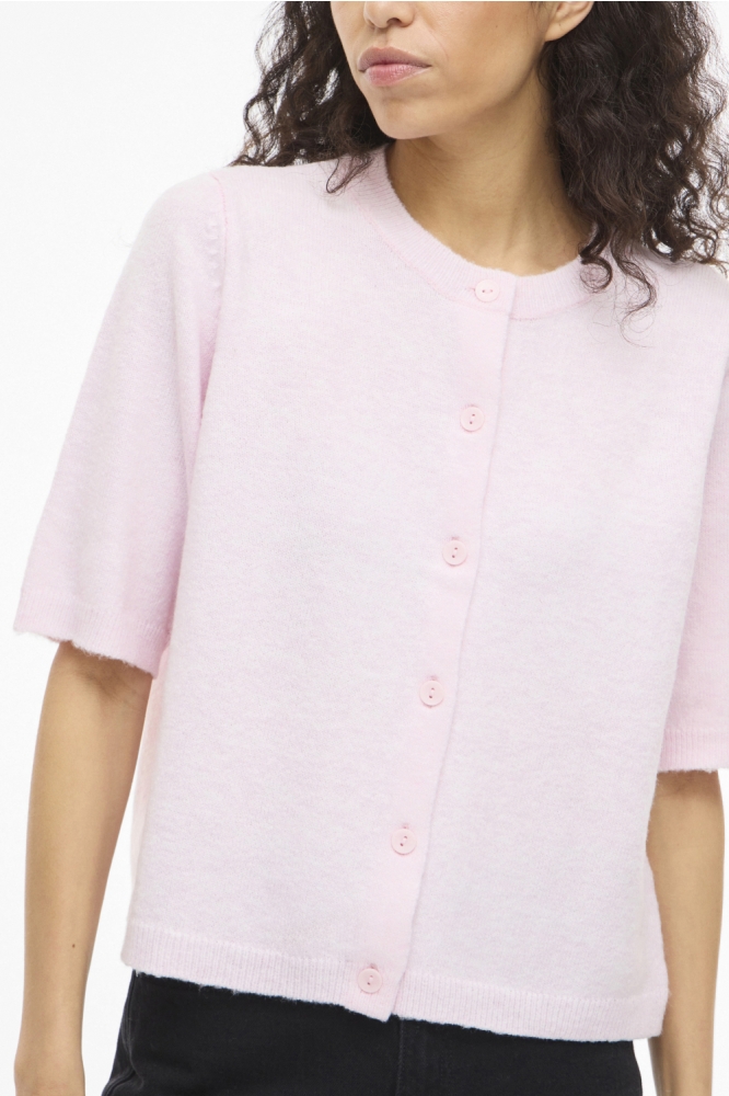 Vila roze dames vest | Close up