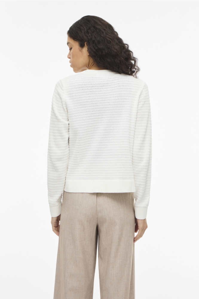 Vila witte dames vest | Model achteraanzicht