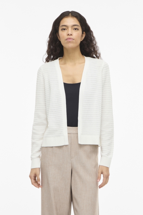 Vila witte dames vest | Model vooraanzicht