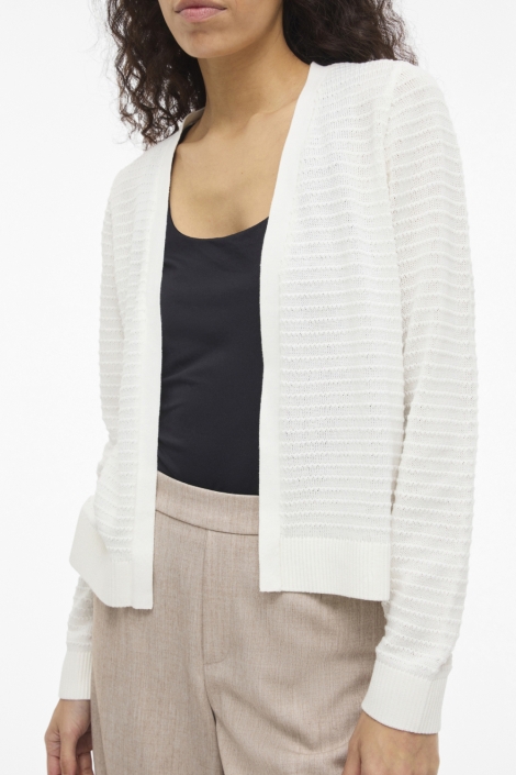 Vila witte dames vest | Close up