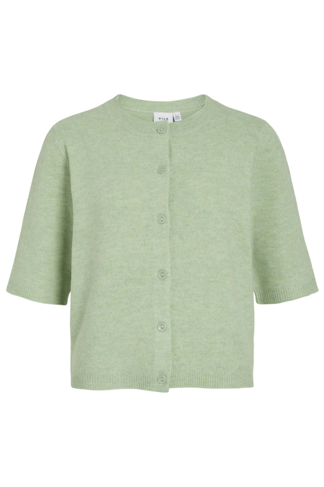 Vila groene dames vest | Vooraanzicht