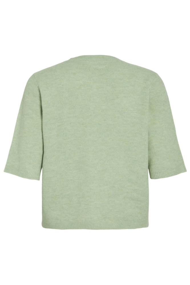 Vila groene dames vest | Achteraanzicht