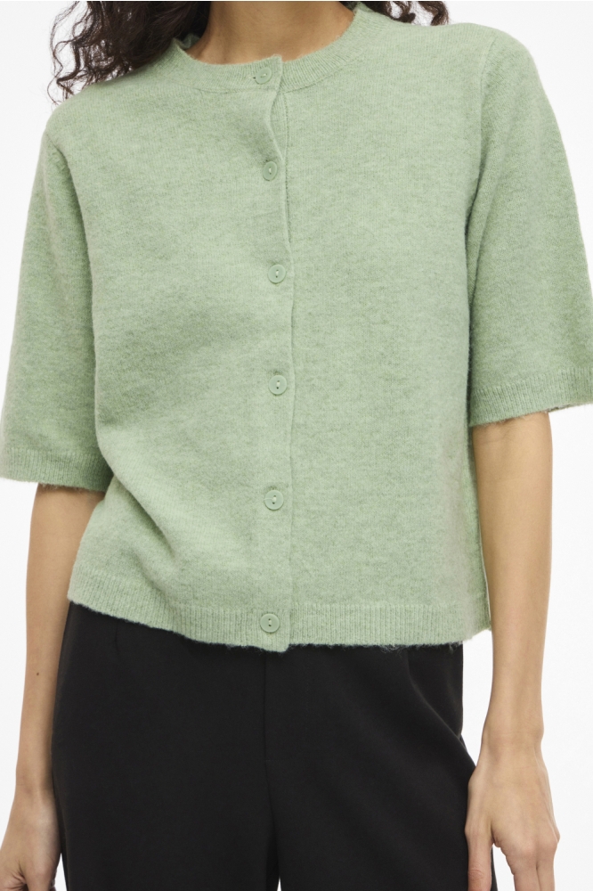 Vila groene dames vest | Close up