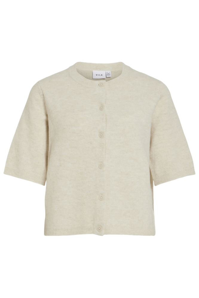 Vila beige dames vest | Vooraanzicht