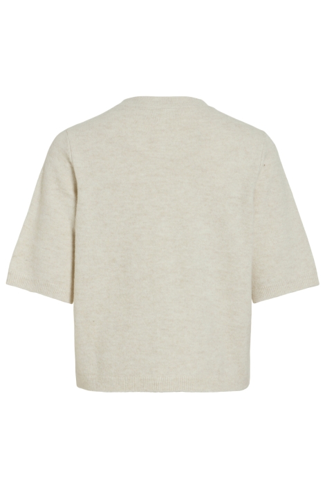 Vila beige dames vest | Achteraanzicht