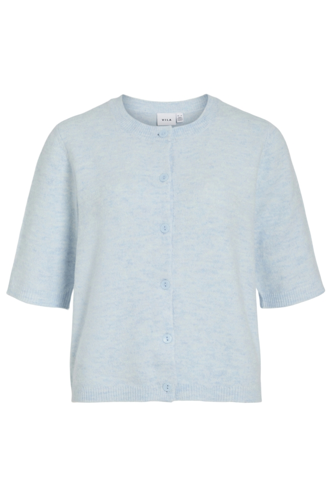 Vila blauwe dames vest | Vooraanzicht