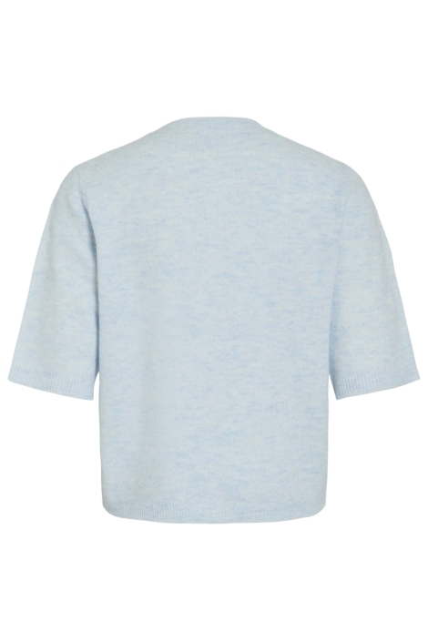 Vila blauwe dames vest | Achteraanzicht