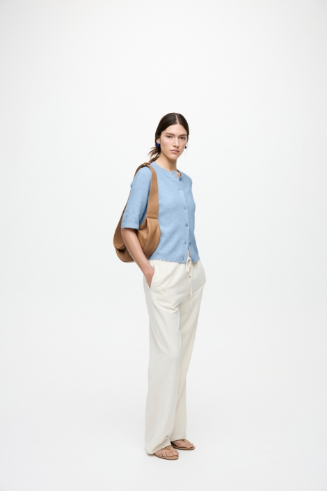 Vila blauwe dames vest | Model