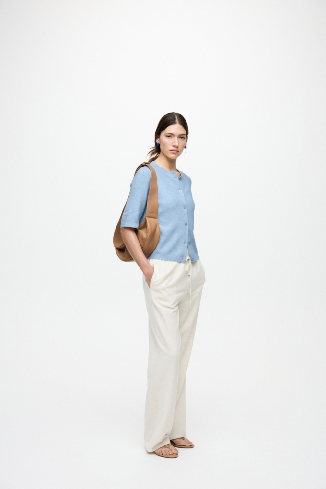 Vila blauwe dames vest | Model