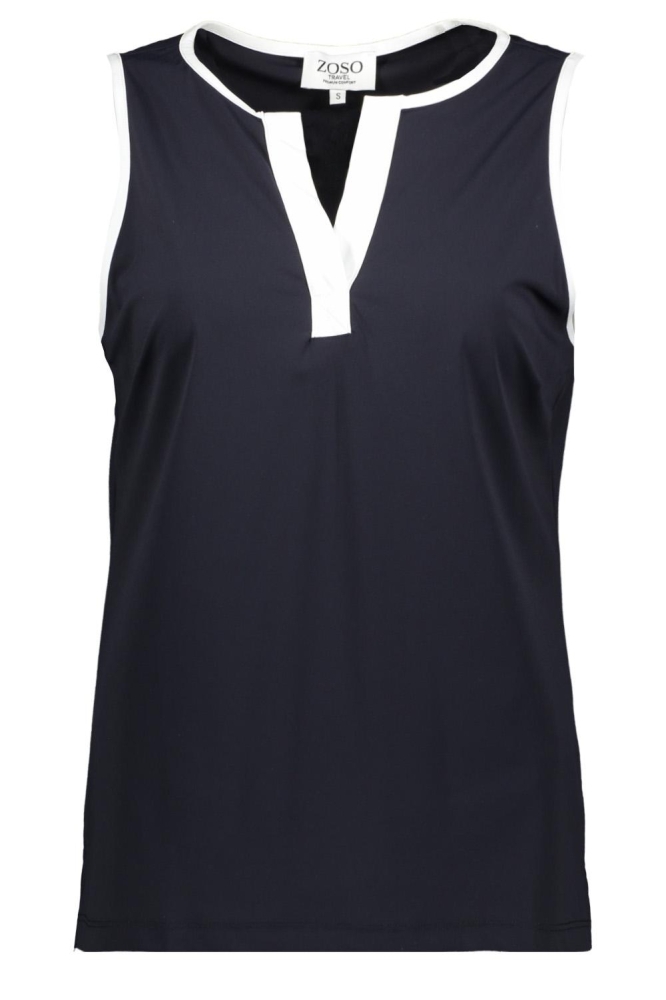 Zoso blauwe dames top | Vooraanzicht