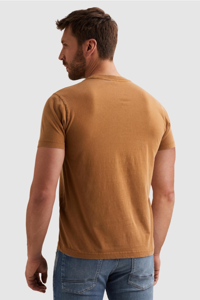 PME legend oranje heren t-shirt | Model achteraanzicht