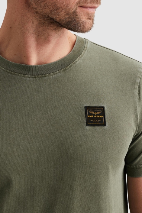 PME legend groene heren t-shirt | Close up