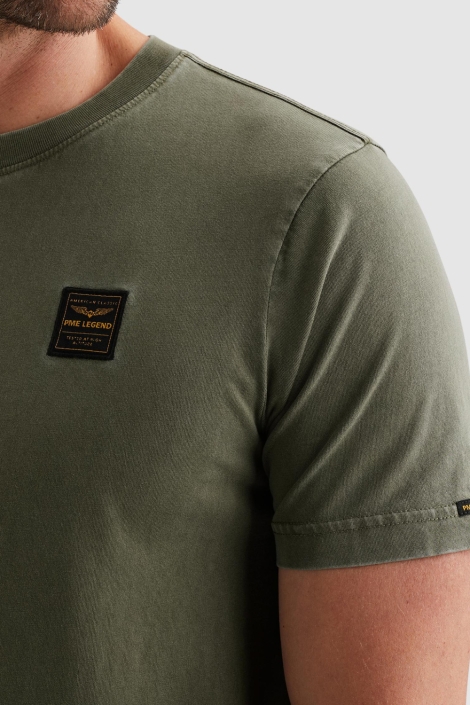 PME legend groene heren t-shirt | Close up
