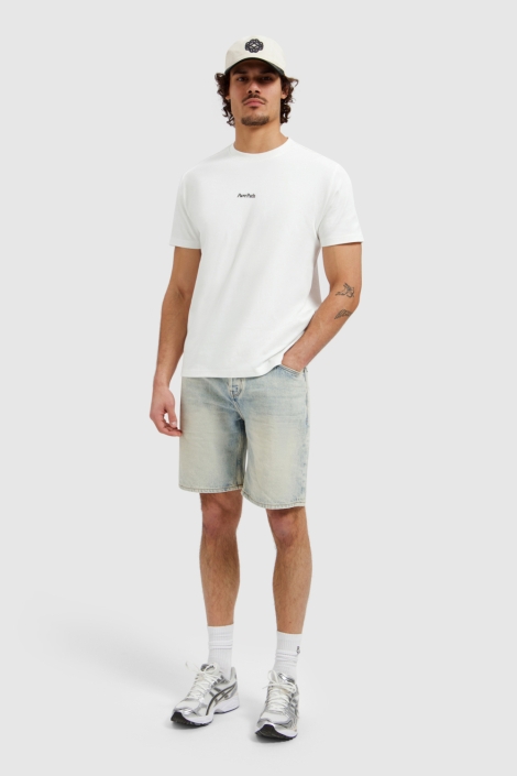 Pure Path witte heren t-shirt | Model