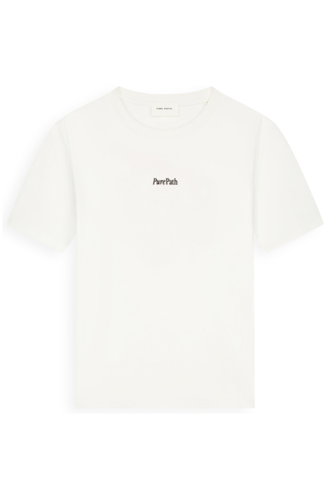 Pure Path witte heren t-shirt | Vooraanzicht