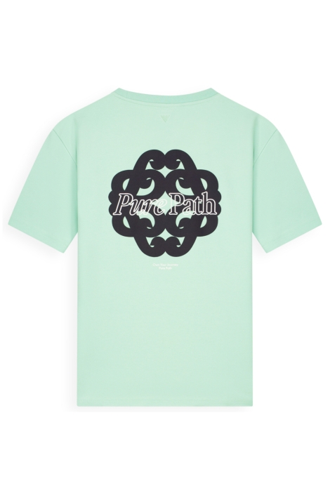 Pure Path groene heren t-shirt | Achteraanzicht