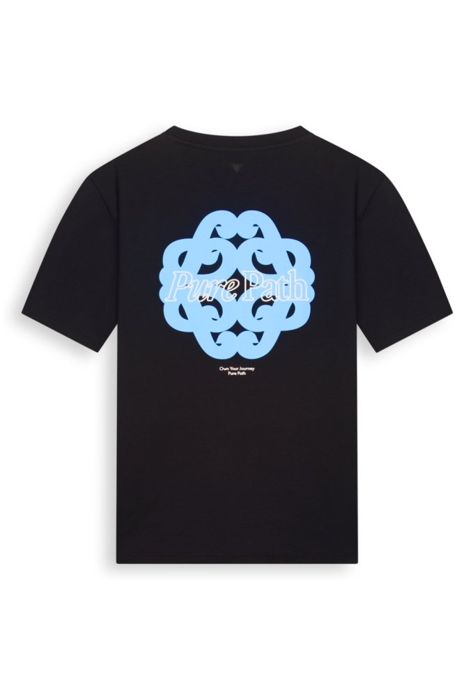 Pure Path zwarte heren t-shirt | Achteraanzicht