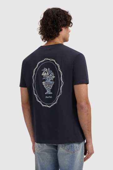 Pure Path T-shirt EMBROIDERED VASE T SHIRT 26010106 57 DARK NAVY