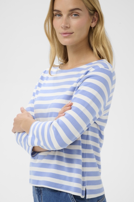 Part Two blauwe dames t-shirt | Close up