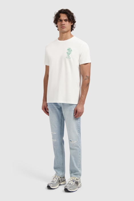Pure Path witte heren t-shirt | Model