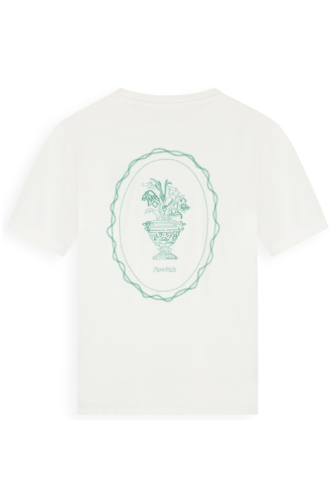 Pure Path witte heren t-shirt | Achteraanzicht