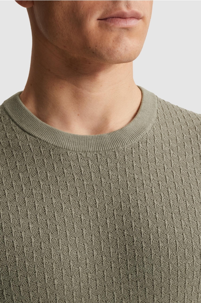 Cast Iron groene heren t-shirt | Close up