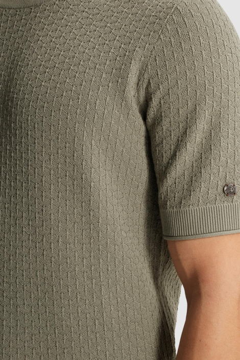 Cast Iron groene heren t-shirt | Close up