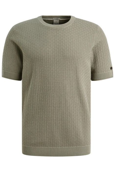 Cast Iron groene heren t-shirt | Vooraanzicht