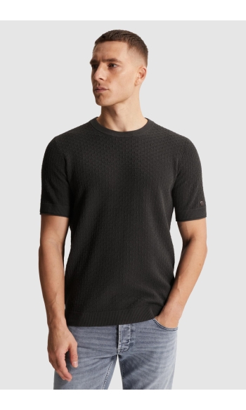 GEBREID T SHIRT VAN MODAL KATOEN CTSS2602507 9159