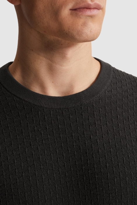 Cast Iron grijze heren t-shirt | Close up