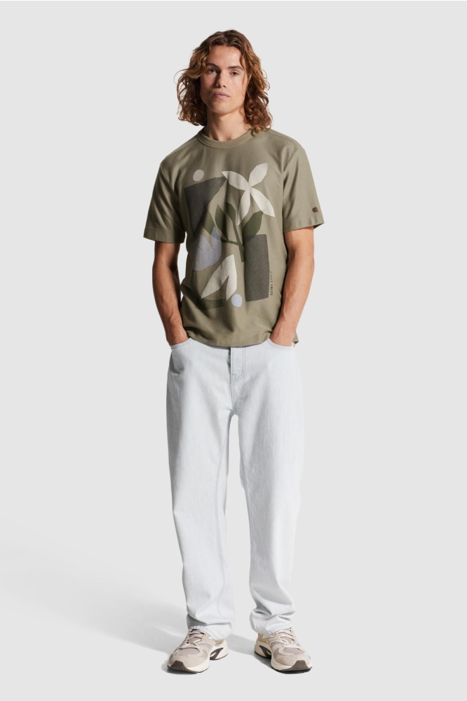 Cast Iron groene heren t-shirt | Model